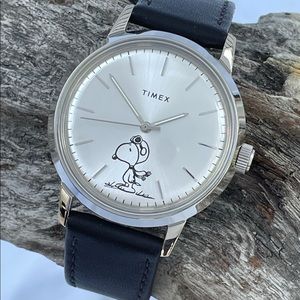 Marlin 40mm Automatic Wristwatch featuring Snoopy as The Flying Ace.